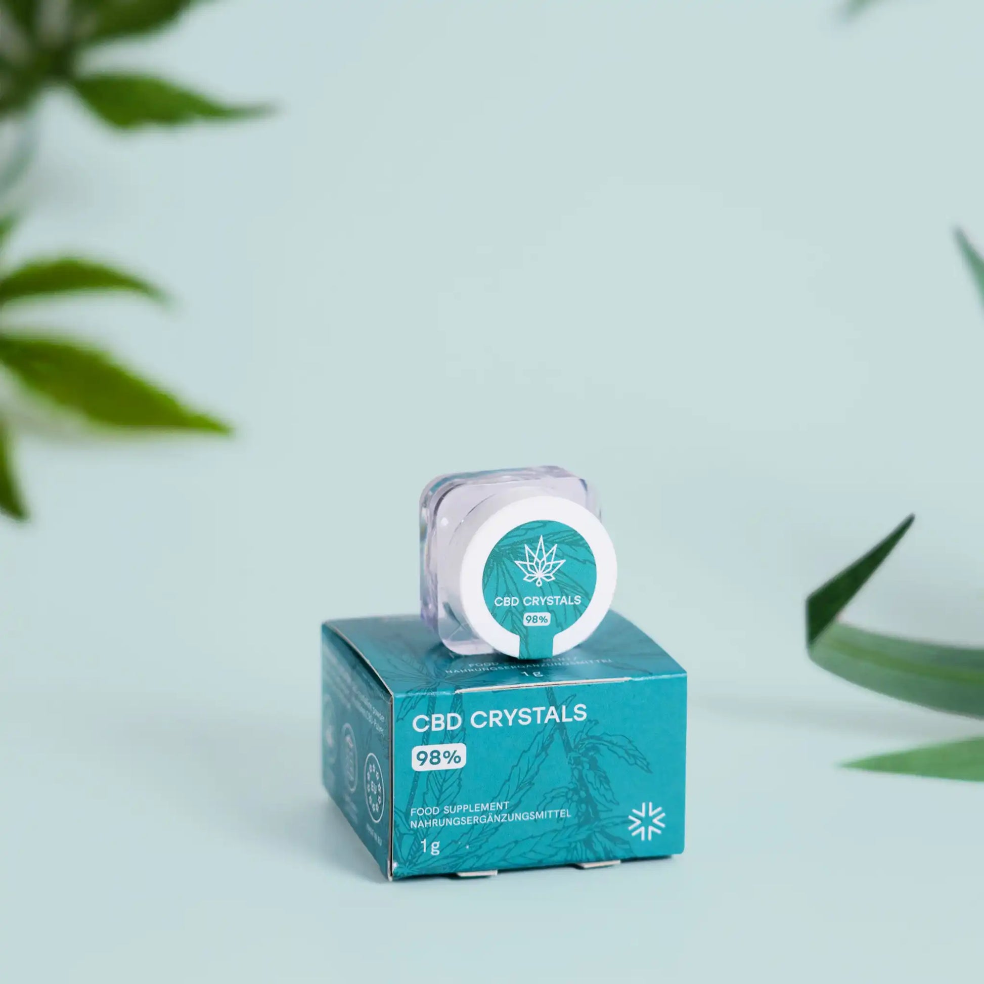 I cristalli di CBD si trovano sulla confezione.