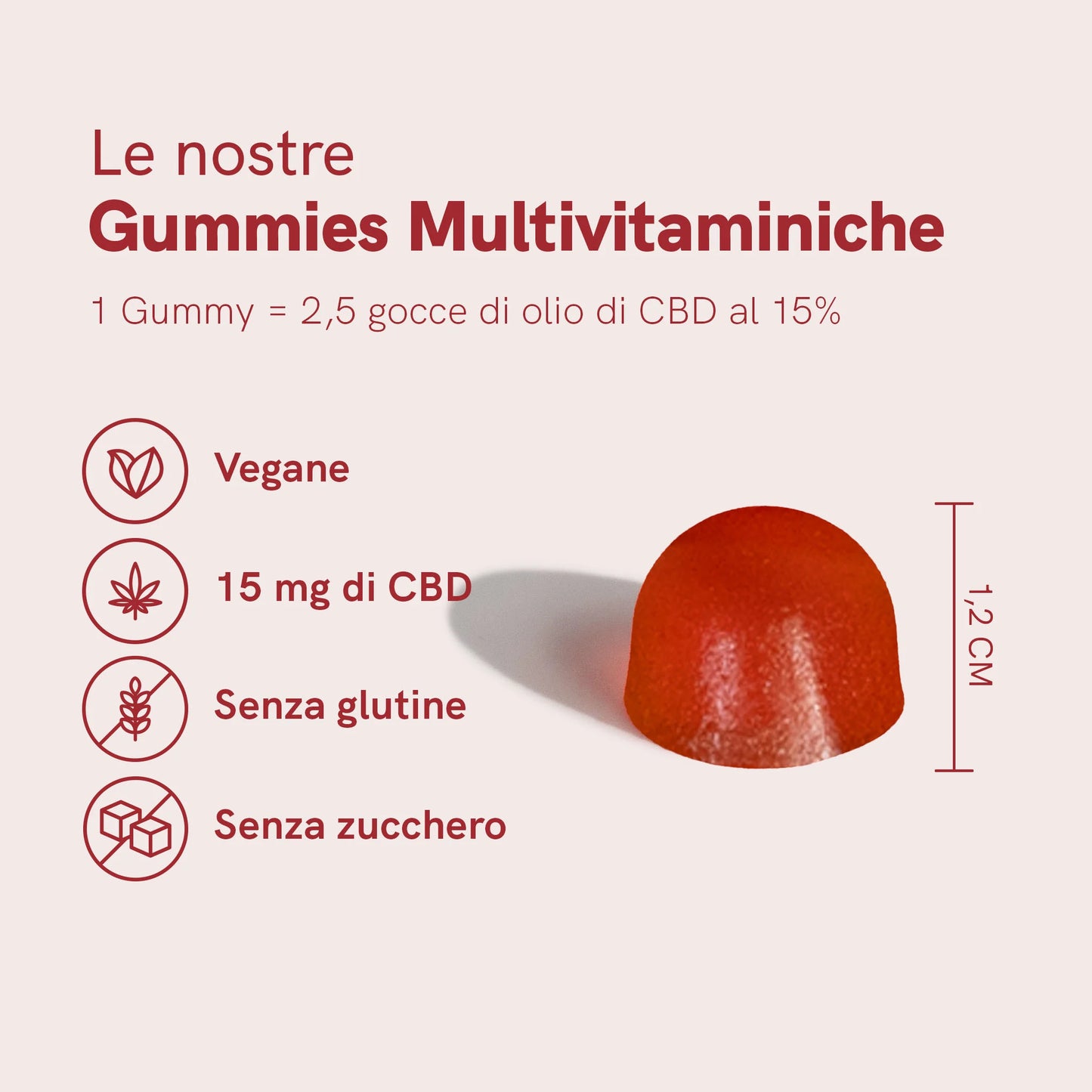 3x2: CBD Gummies (900) Fragola