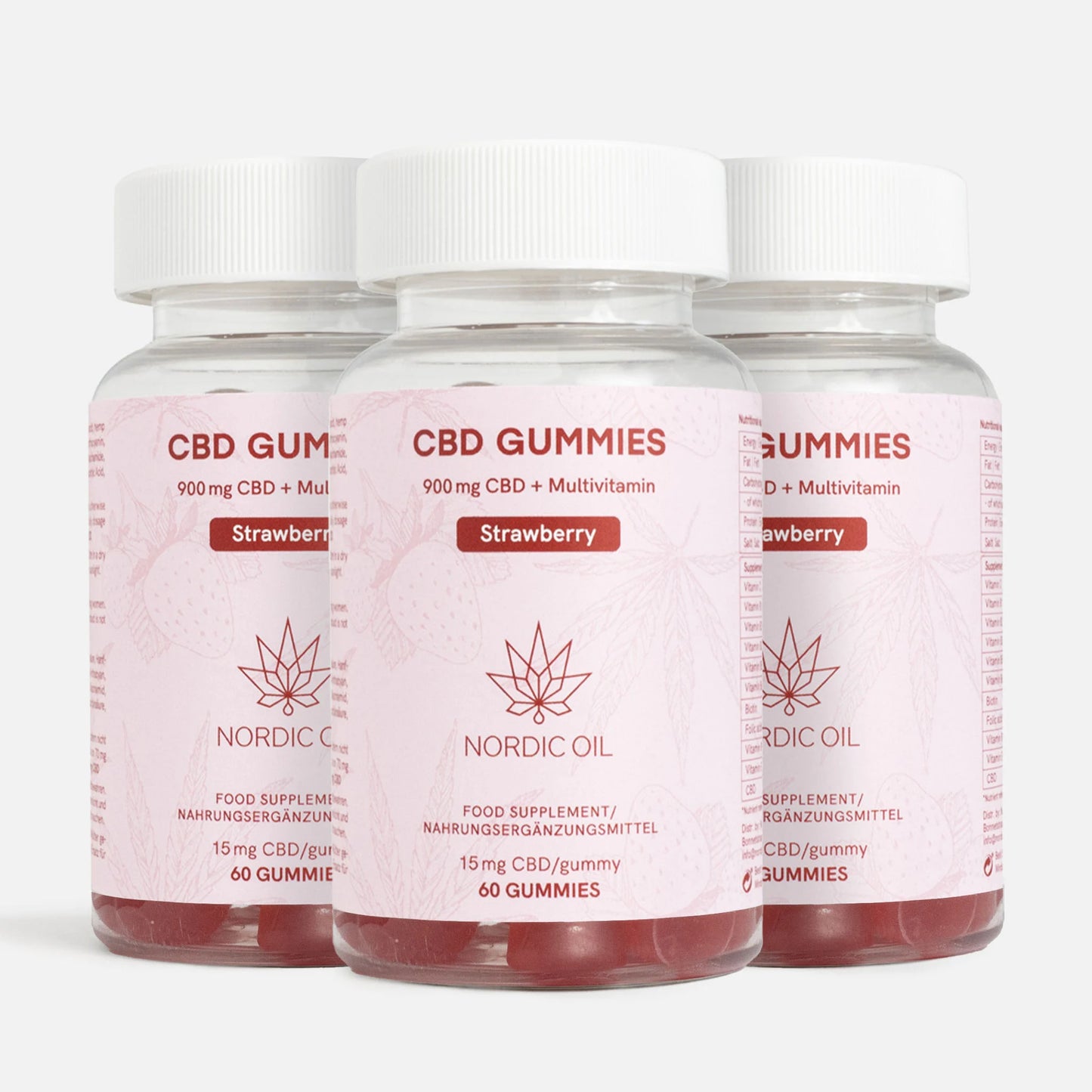 3x2: CBD Gummies (900) Fragola