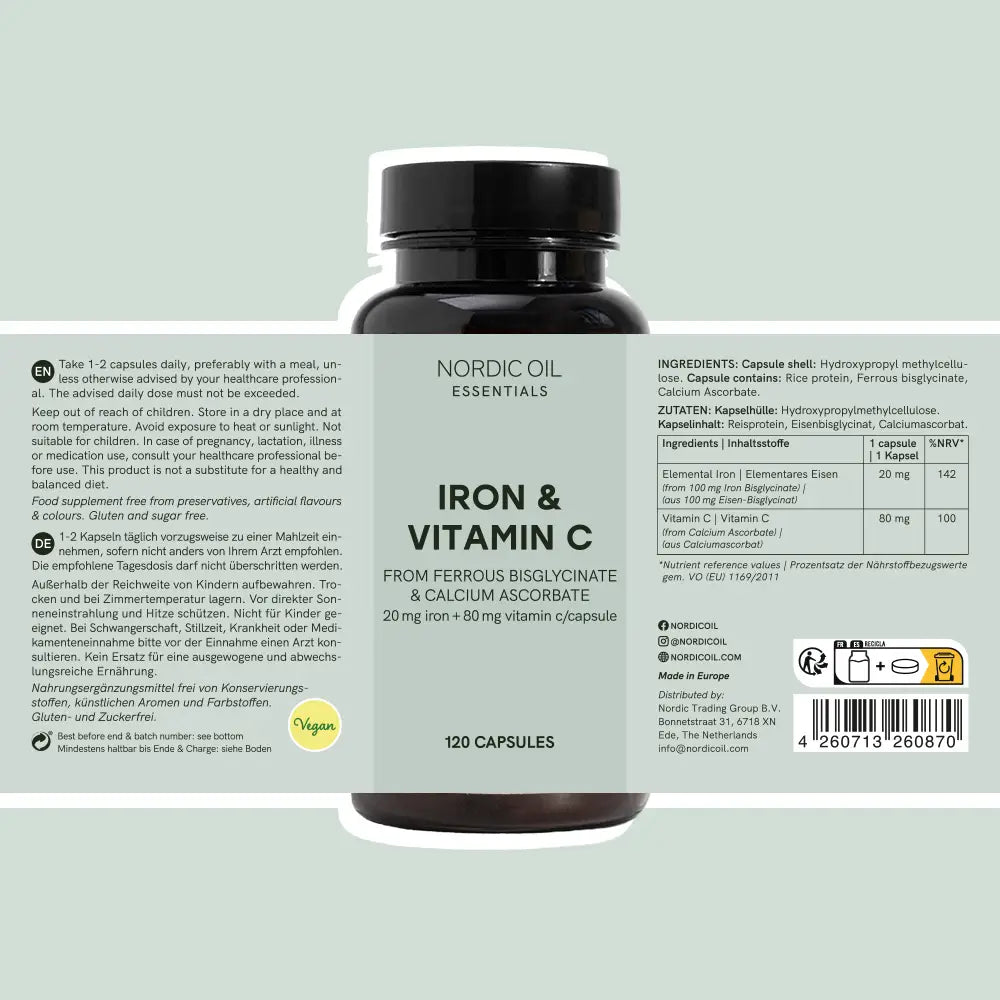 Capsule di Ferro e Vitamina C