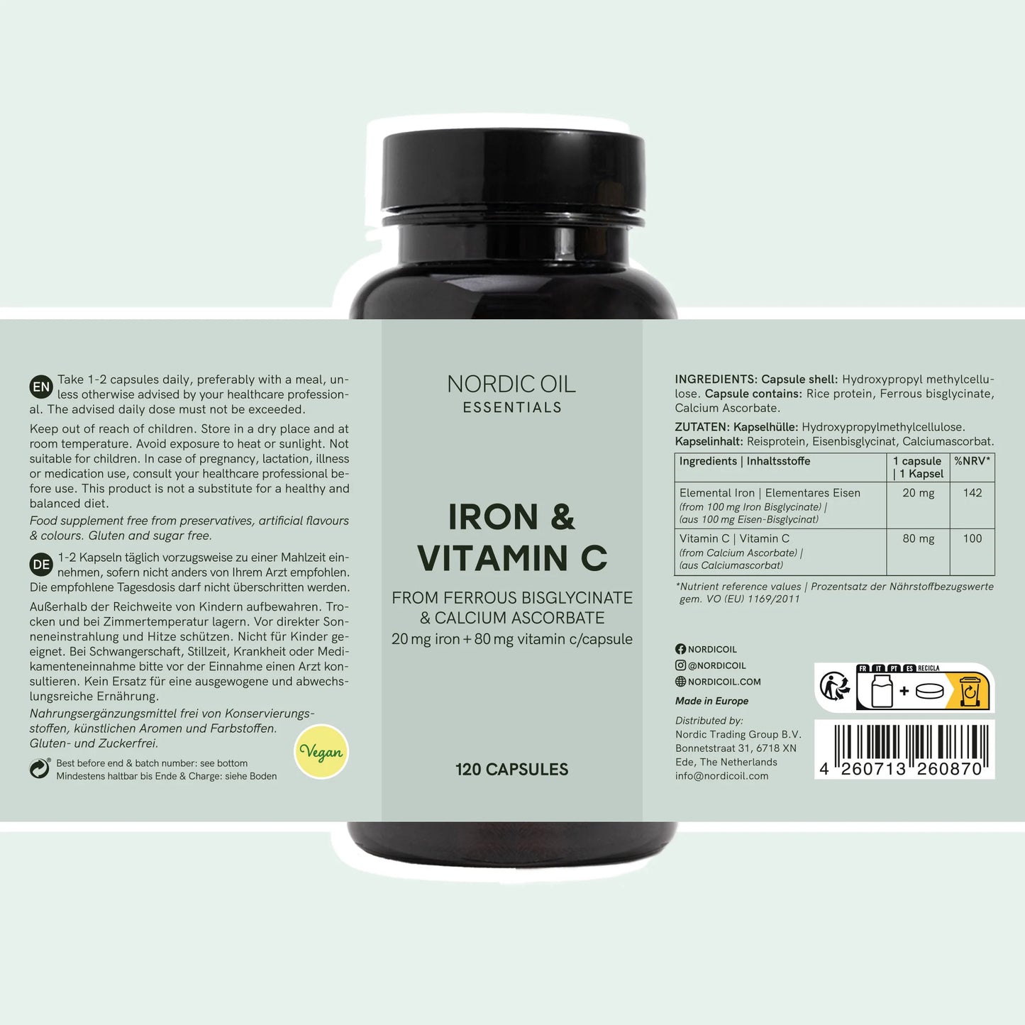 Capsule di Ferro e Vitamina C