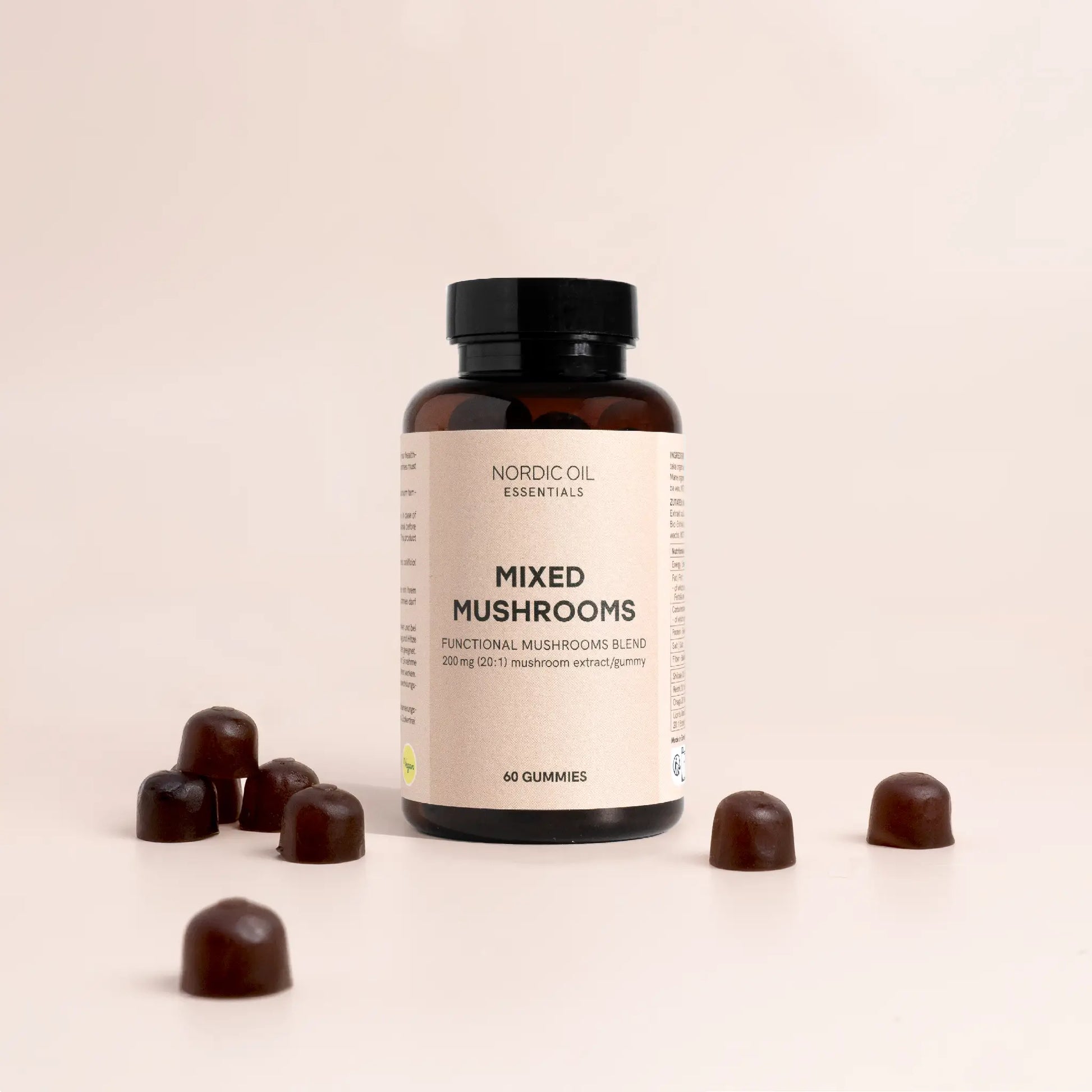 Una confezione di gommose Nordic Oil Mushroom Gummies