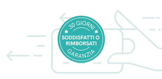 Distintivo di garanzia soddisfatti o rimborsati di 30 giorni