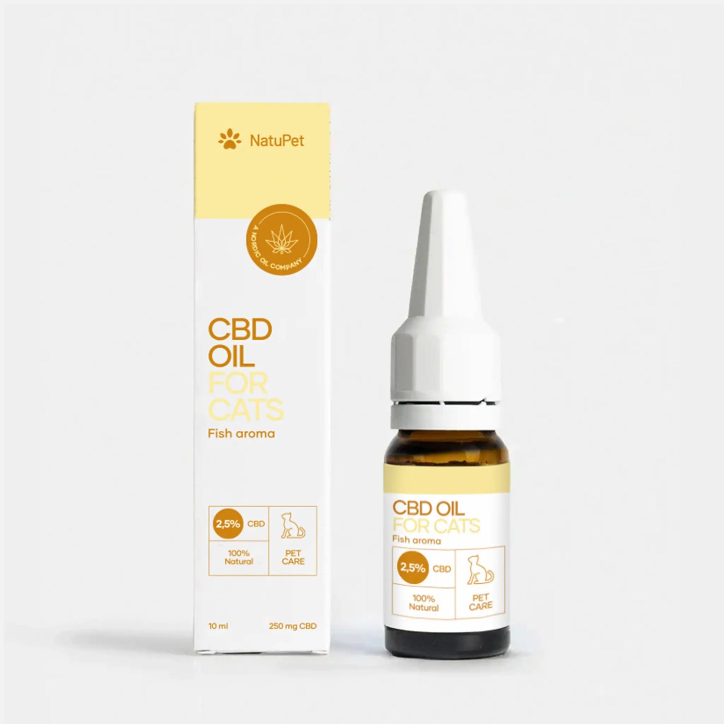 Olio CBD per gatti (2,5%) - Pesce