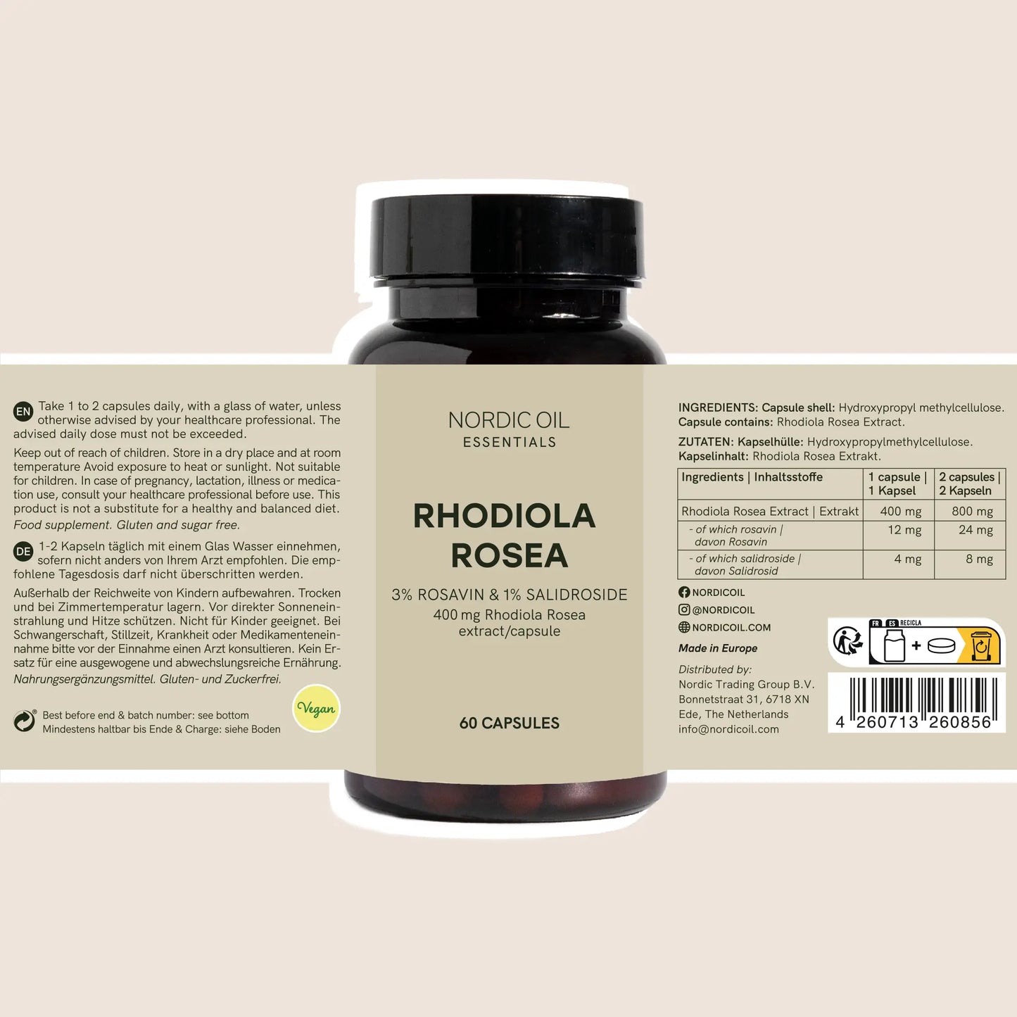 Capsule di Rhodiola Rosea