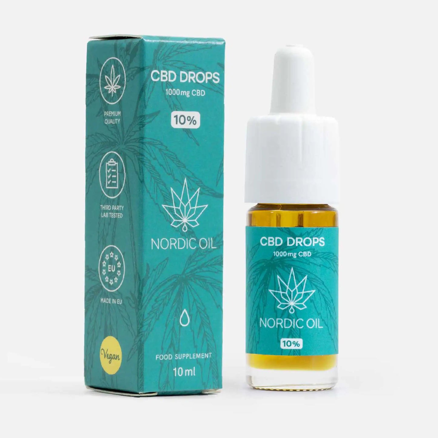 Olio di CBD - Confezione e prodotto 