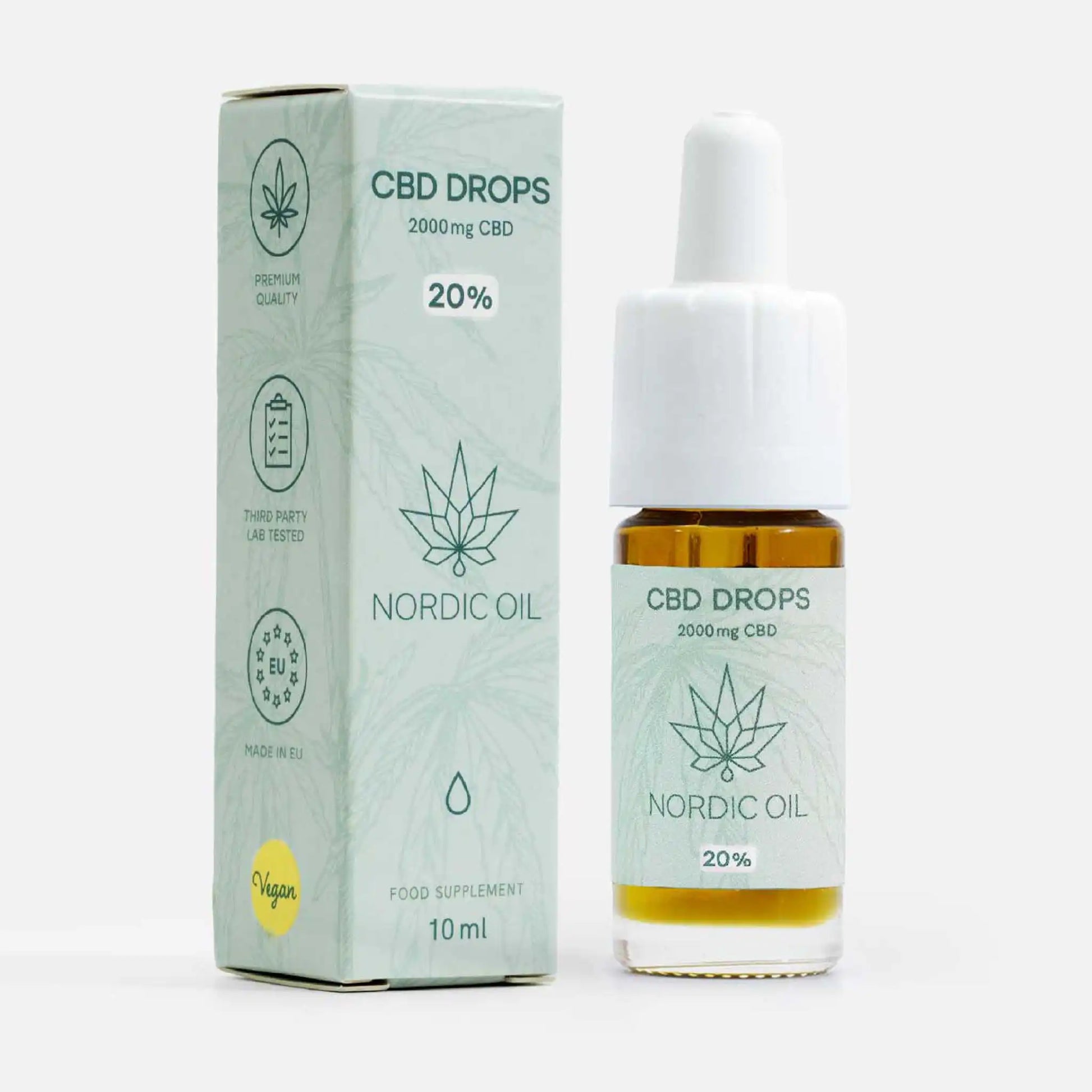 Olio CBD (20%) Plus - Imballaggio e prodotto