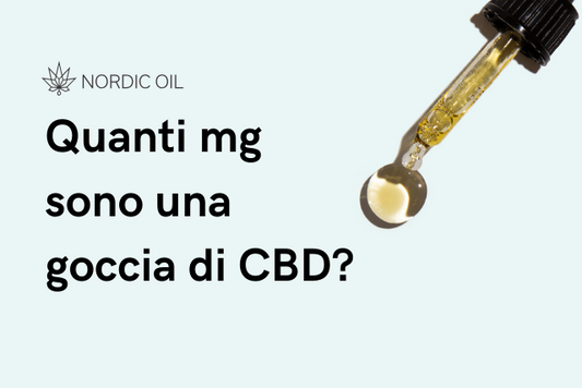 Quanti mg sono una goccia di CBD