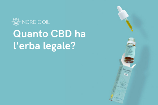 Quanto CBD ha l erba legale