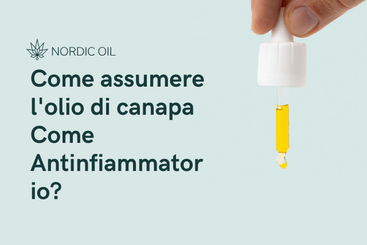 pipetta con olio di CBD