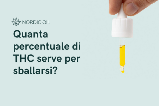 pipetta con olio di CBD