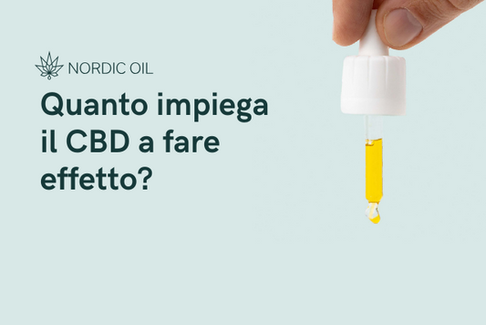 Quanto impiega il CBD a fare effetto