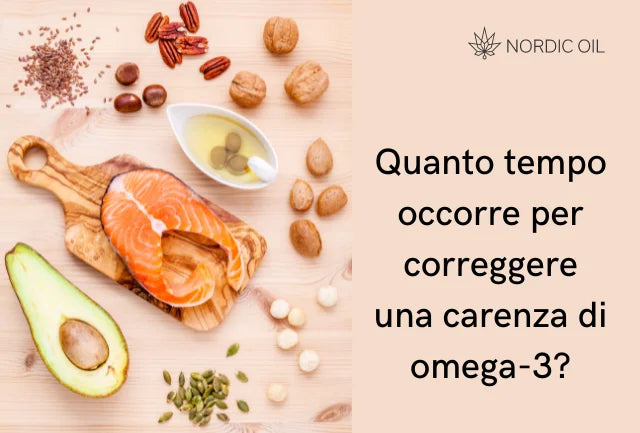 Quanto tempo occorre per correggere una carenza di omega-3?