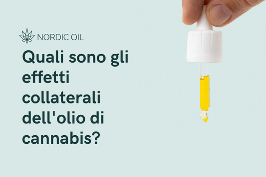 Pipetta con olio di CBD