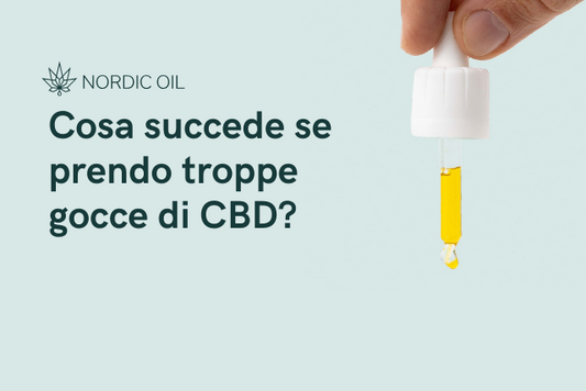 pipetta con olio di CBD