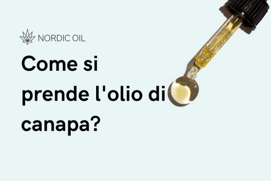 Come si prende l olio di canapa 