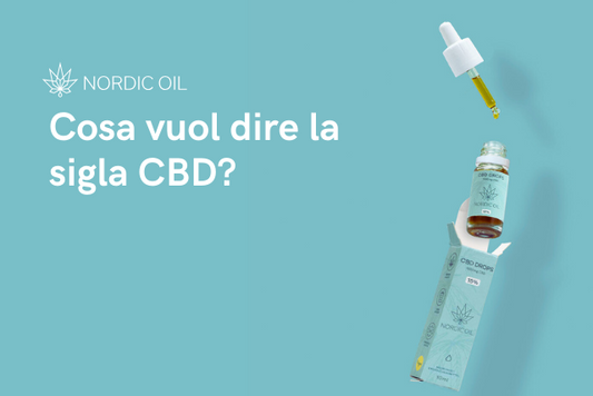 Cosa vuol dire la sigla CBD