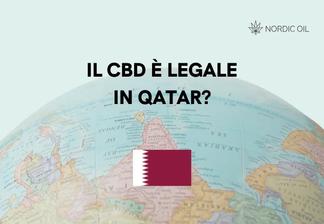 Bandiera del Qatar con globo sullo sfondo