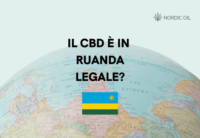 Bandiera del Ruanda con globo sullo sfondo