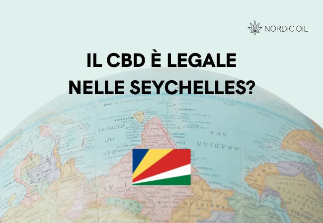 Bandiera delle Seychelles con globo sullo sfondo