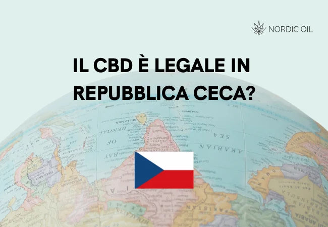 bandiera della repubblica ceca con globo sullo sfondo