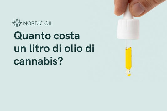 pipetta con olio di CBD