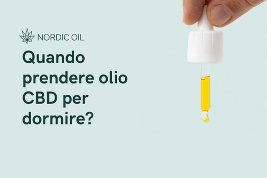 Quando prendere olio CBD per dormire?