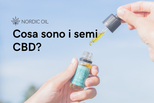 Pipetta con olio di CBD