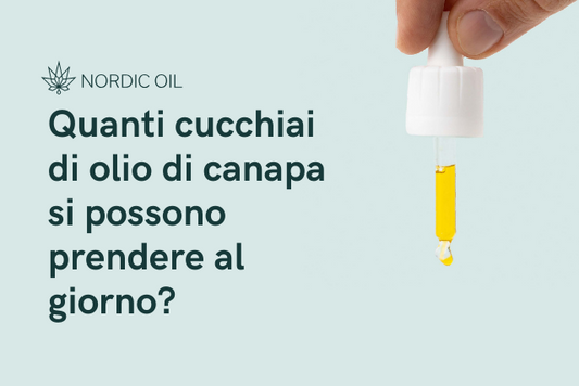 pipetta con olio di CBD