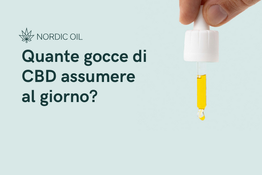 pipetta con olio di CBD