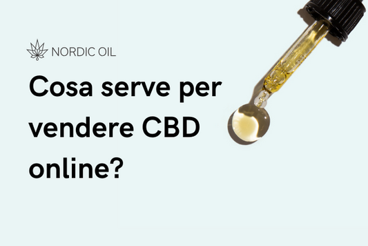 pipetta con olio di CBD