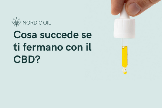 pipetta con olio di CBD