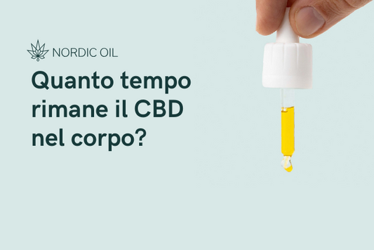 Pipetta con olio di CBD