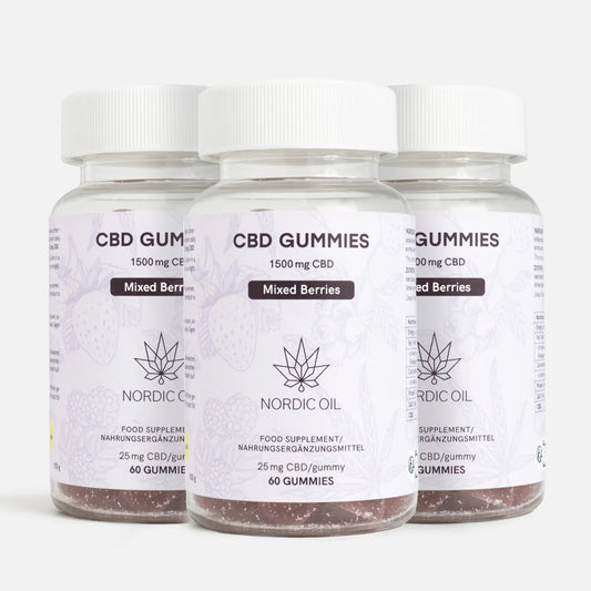 3x2: CBD Gummies (1500mg) Frutti di bosco