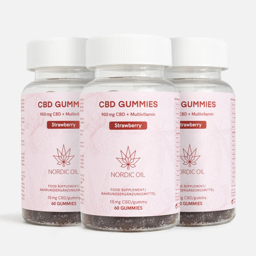 3x2: CBD Gummies (900) Fragola