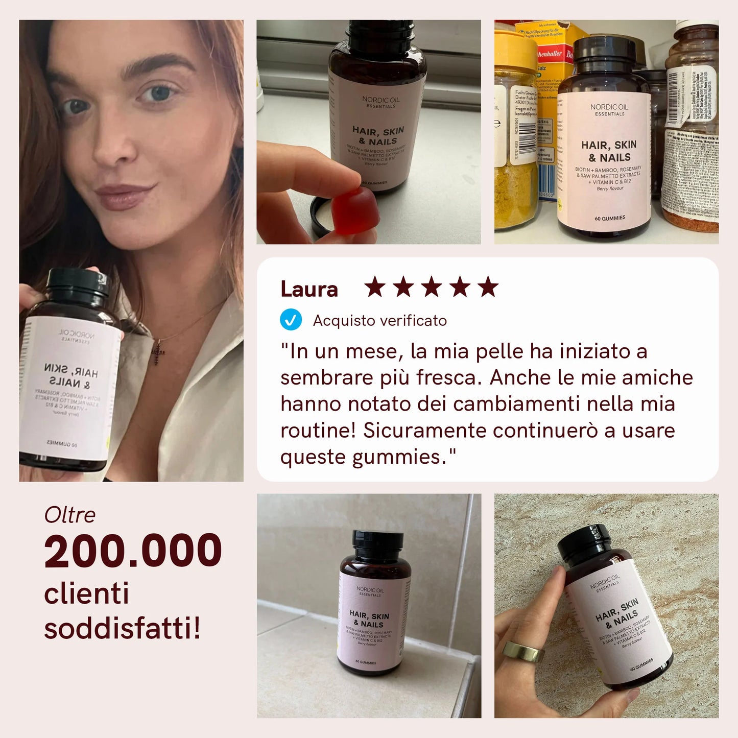 Integratore per Capelli, Pelle e Unghie