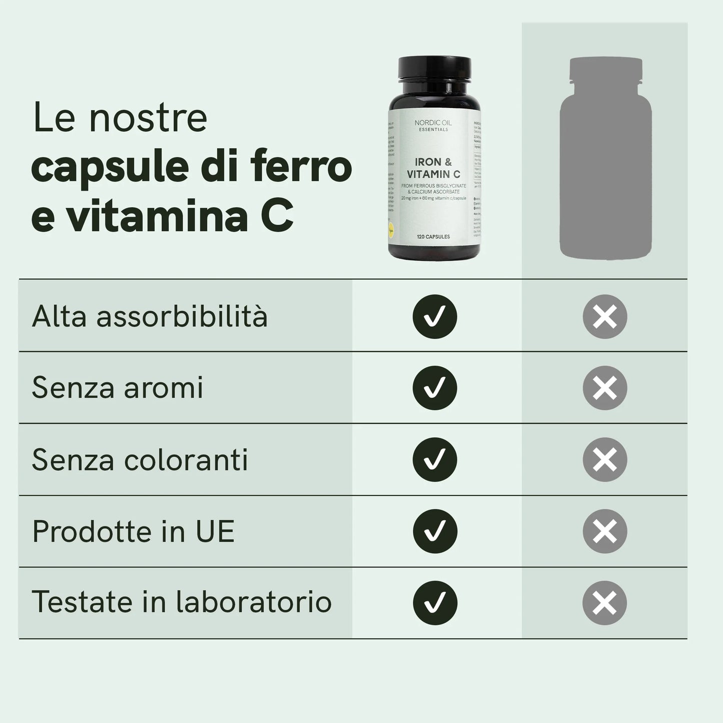 Capsule di Ferro e Vitamina C