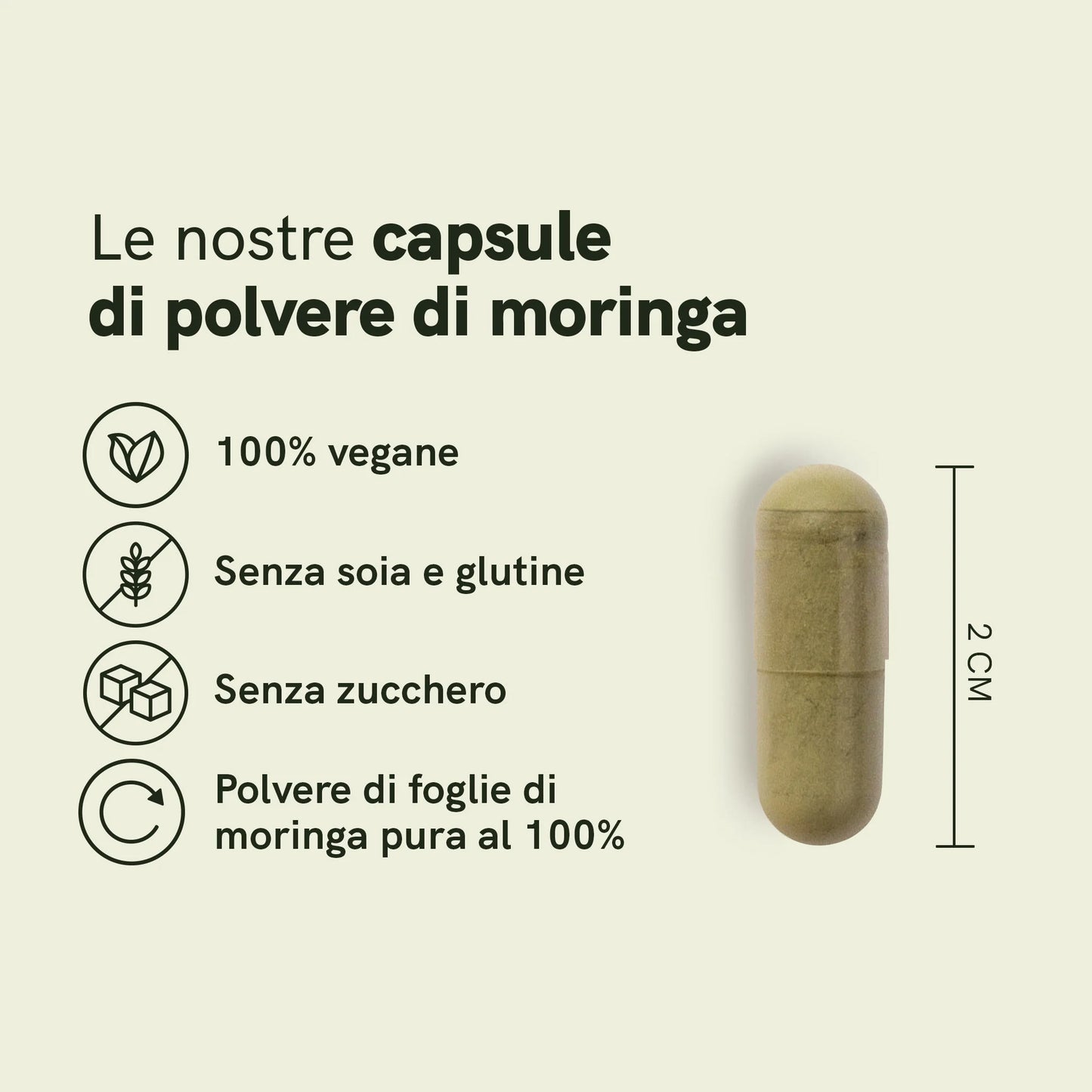 Capsule di Polvere di Moringa