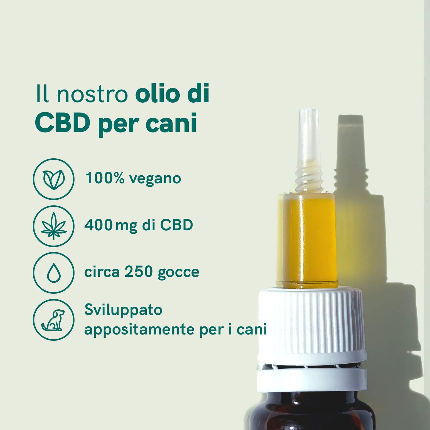 Olio CBD per cani (4%) - Manzo