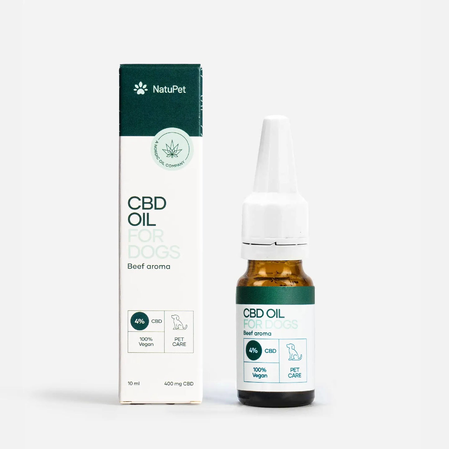 Olio CBD per cani (4%) - Manzo