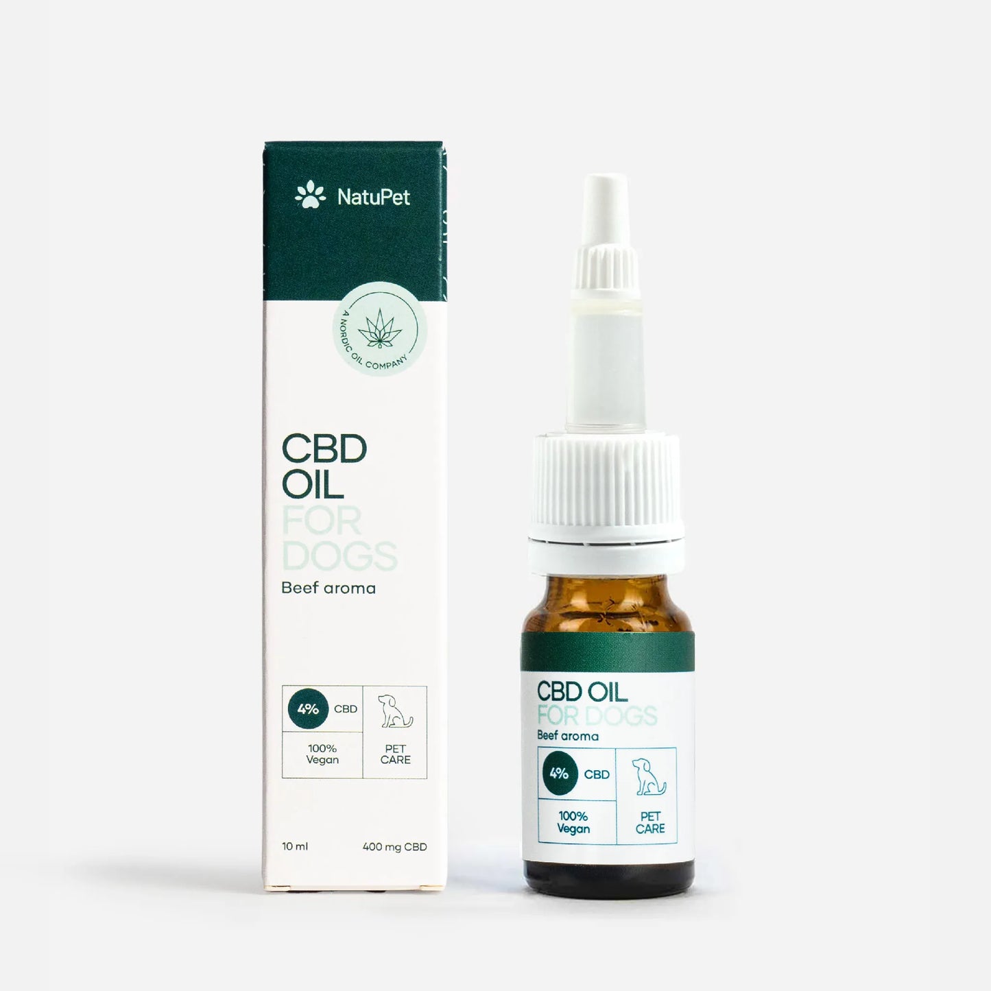 Olio CBD per cani (4%) - Manzo