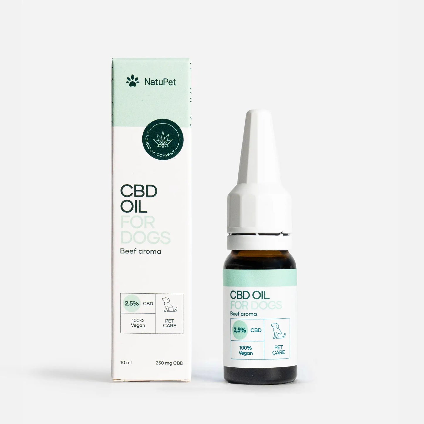 Olio CBD per cani (2,5%) - Manzo