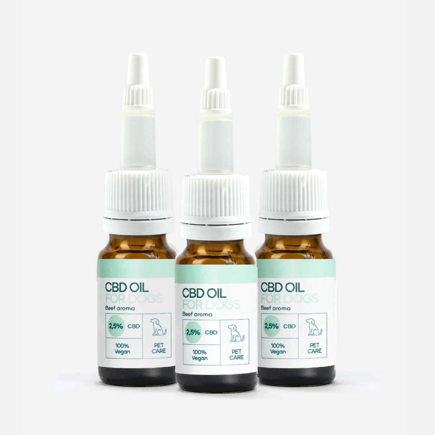 3x2: Olio CBD per cani (2,5%) - Manzo
