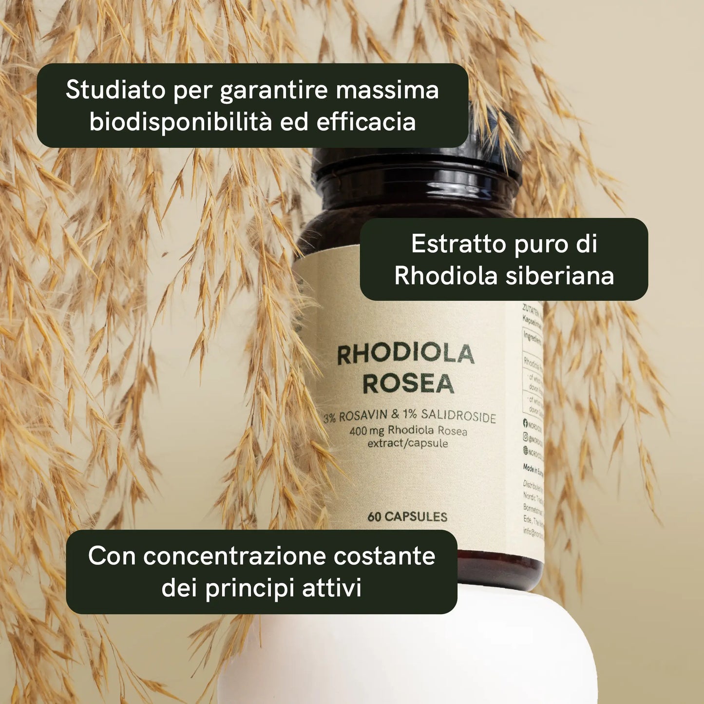 Capsule di Rhodiola Rosea
