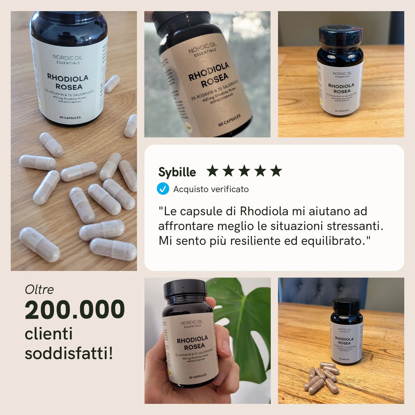 Capsule di Rhodiola Rosea