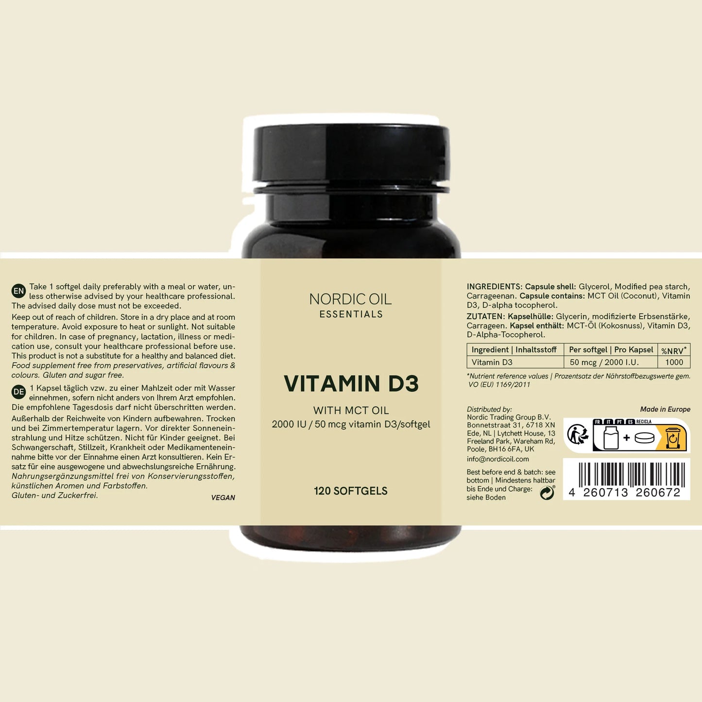 Capsule di vitamina D3