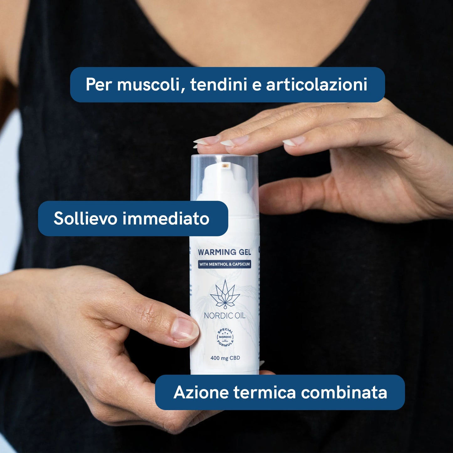3x2: Gel riscaldante al CBD
