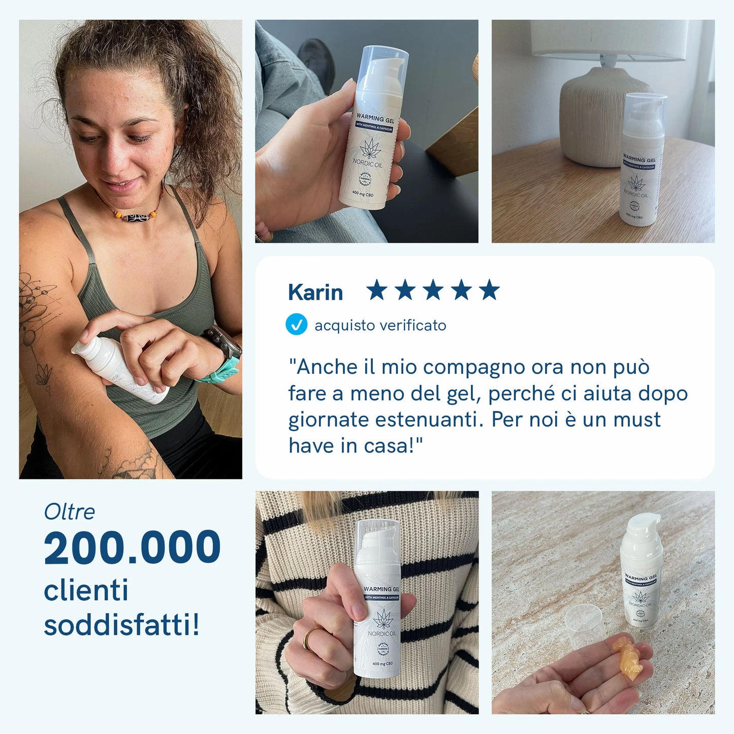 3x2: Gel riscaldante al CBD