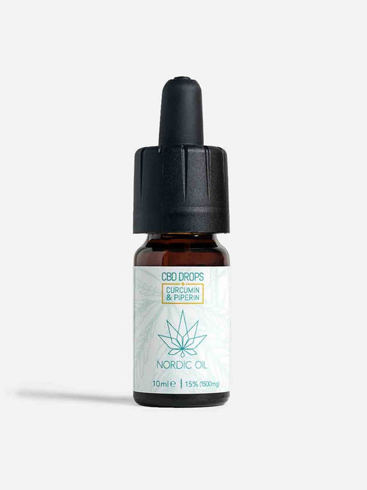 Gocce di CBD Nordic Oil con curcumina e piperina