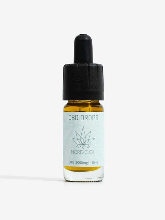 Flacone di gocce CBD Nordic Oil con contagocce